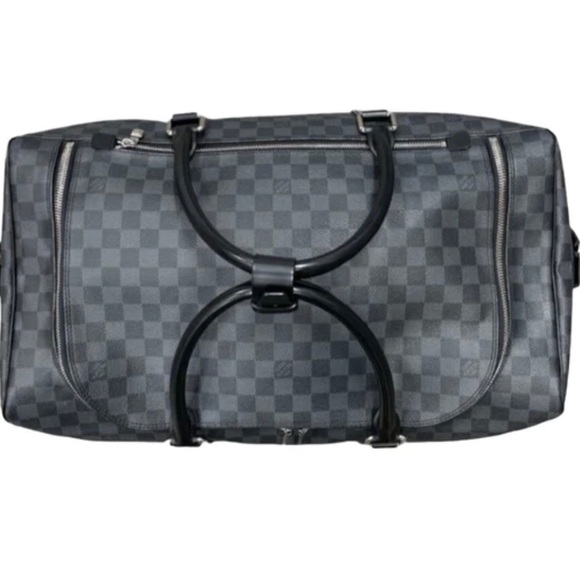 Louis Vuitton Damier Graphite Roadster 50 Canvas & Leather Duffle - Picture 3 of 4